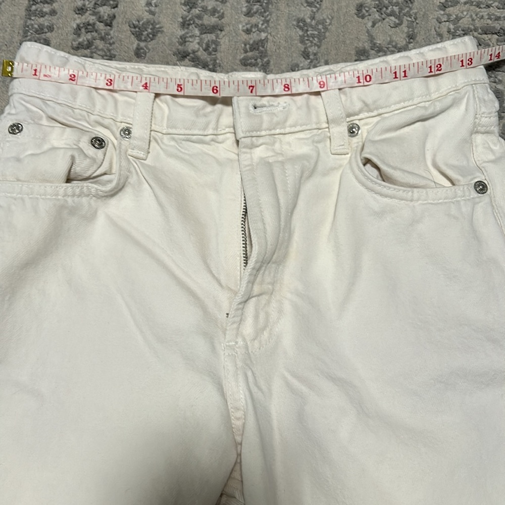 Zara Oyster White Wide Leg Jeans - Picture 3 of 4